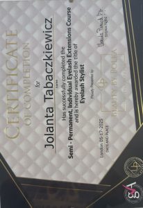 2d-3d volume eyelash stylists course certificate